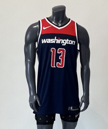 KOSZULKA WASHINGTON WIZARDS PRO CUT "ICON EDITION" MARCIN GORTAT NIKE GRANATOWA