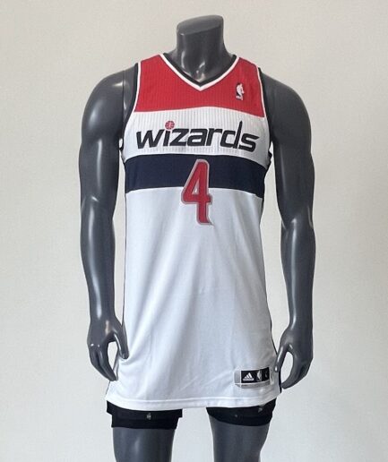 KOSZULKA WASHINGTON WIZARDS PRO CUT MARCIN GORTAT ADIDAS BIAŁA