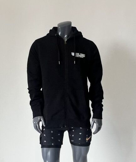 BLUZA UNISEX ROZPINANA "GORTAT TEAM" CZARNA